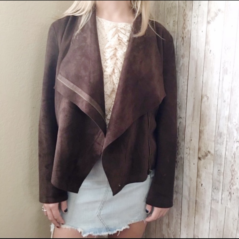 Jealous Tomato Faux Suede Jacket